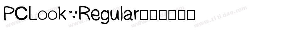 PCLook Regular字体转换
